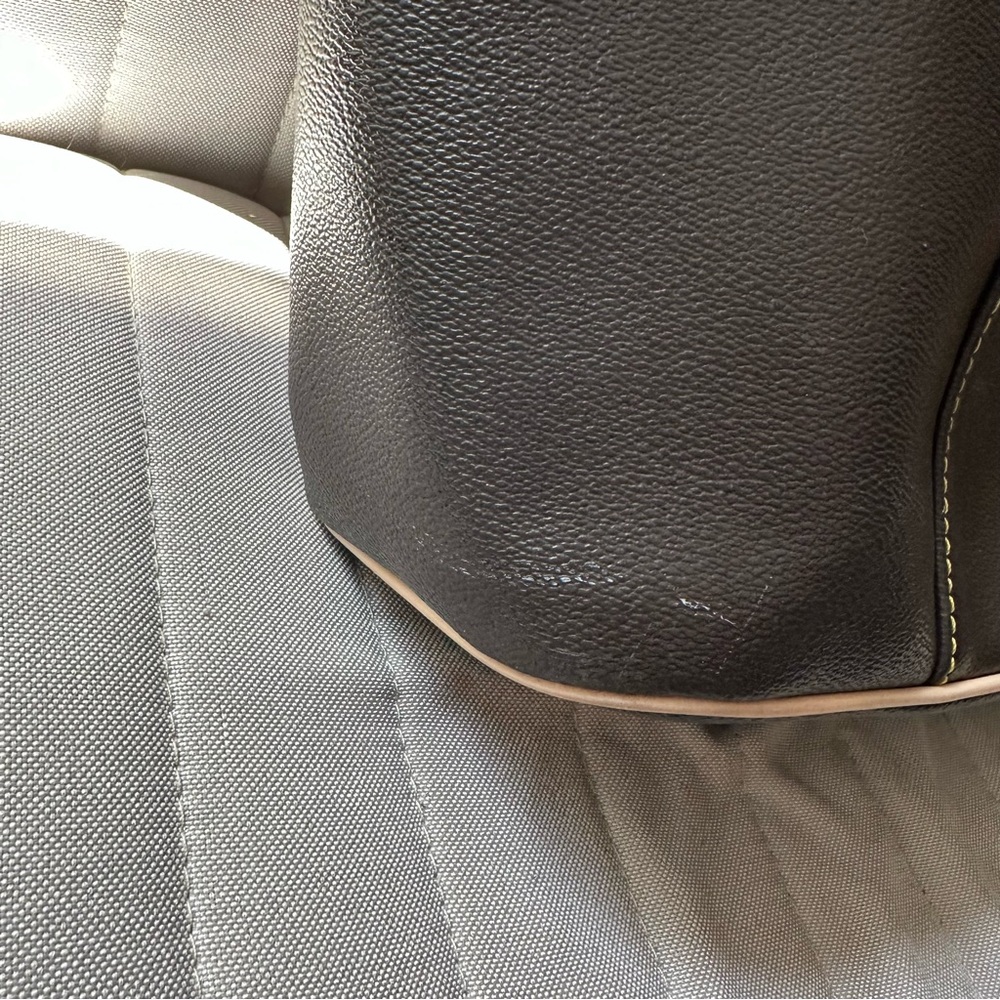 Dooney & Bourke • Brown Leather Tote Bag - Picture 8 of 14